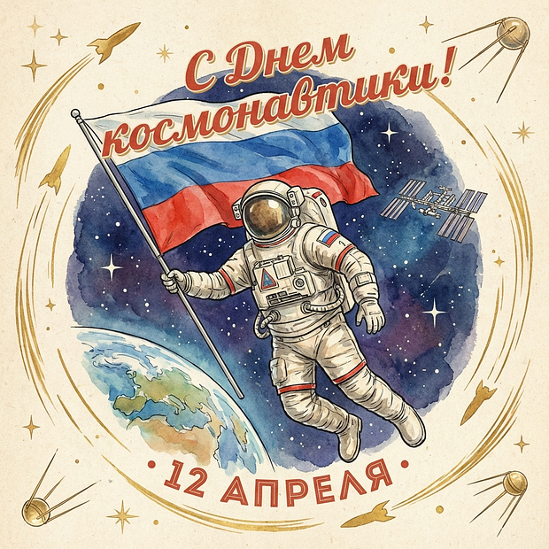 Бесплатная картинка на День космонавтики