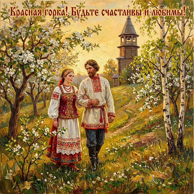 Бесплатная картинка на Красную горку
