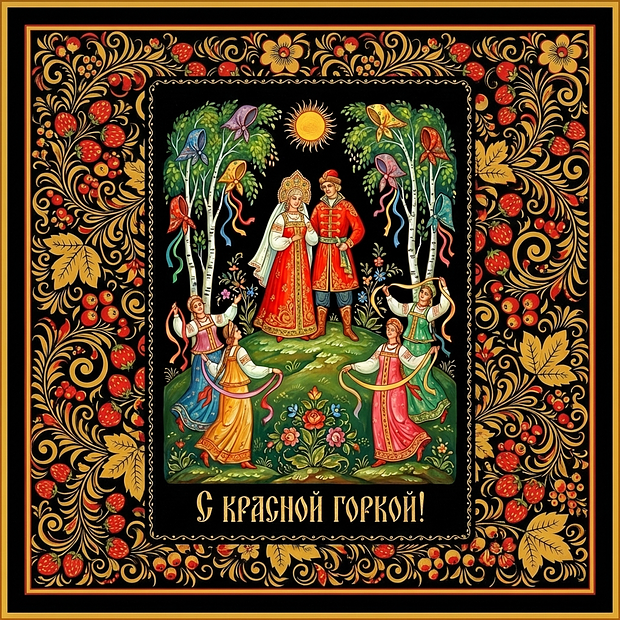 Открытка с Красной горкой
