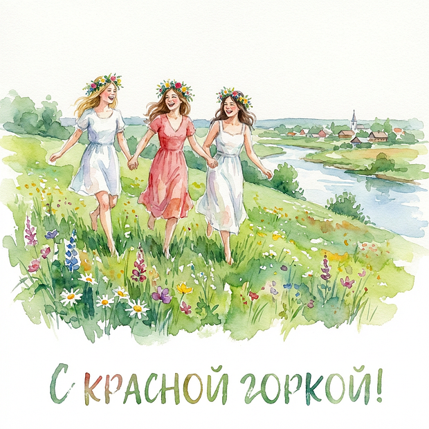 Красивая картинка с Красной горкой
