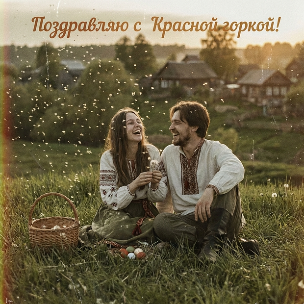 Бесплатная картинка на Красную горку
