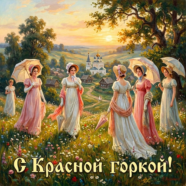 Красивая картинка с Красной горкой
