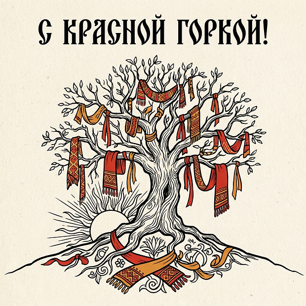 Бесплатная картинка на Красную горку
