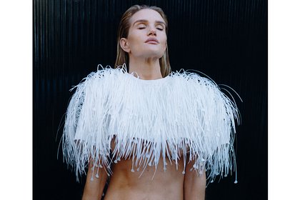 Возлюбленная Джейсона Стэйтема снялась в обнажающем грудь топе для журнала