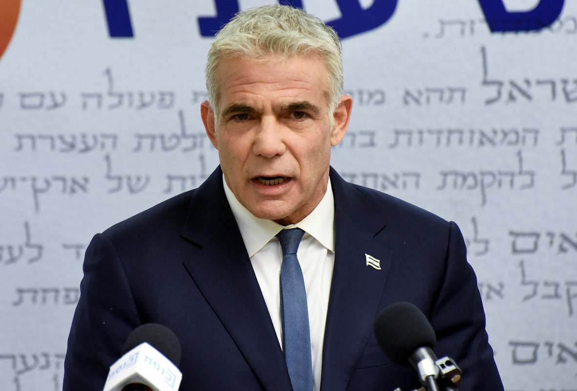 Лидер израильской оппозиционной партии «Еш Атид» Яир Лапид