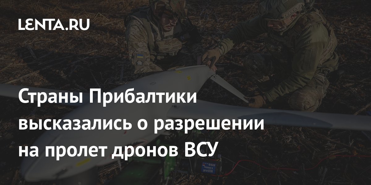 Страны Прибалтики высказались о разрешении на пролет дронов ВСУ