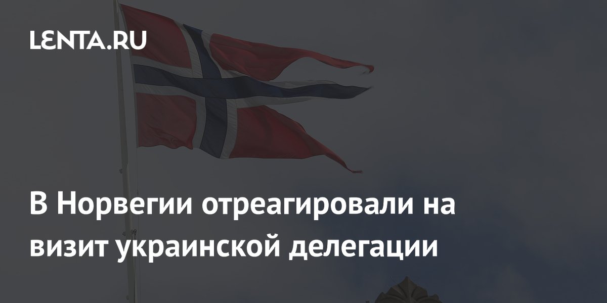 В Норвегии отреагировали на визит украинской делегации