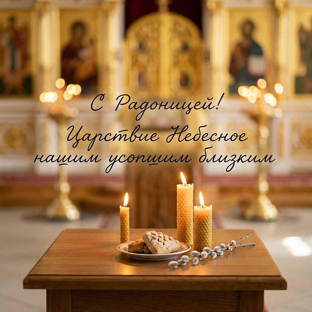 Бесплатная открытка с Радоницей
