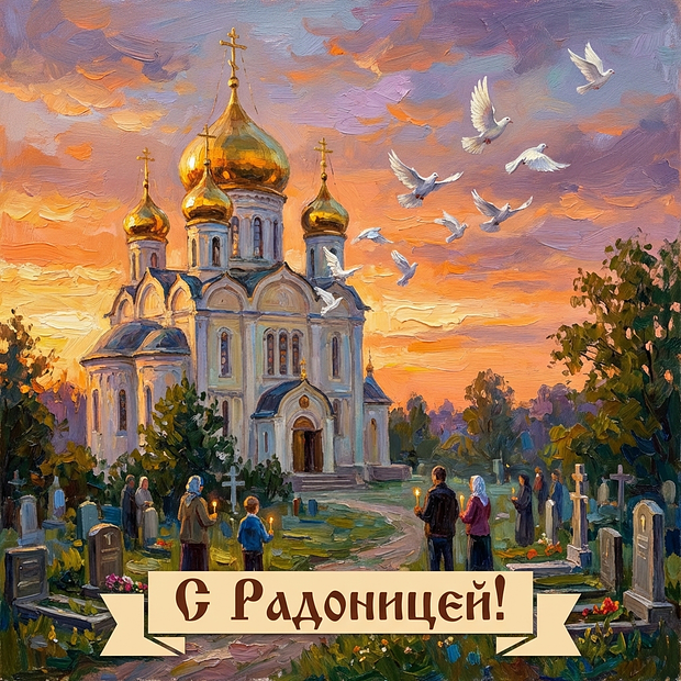 Бесплатная картинка на Радоницу
