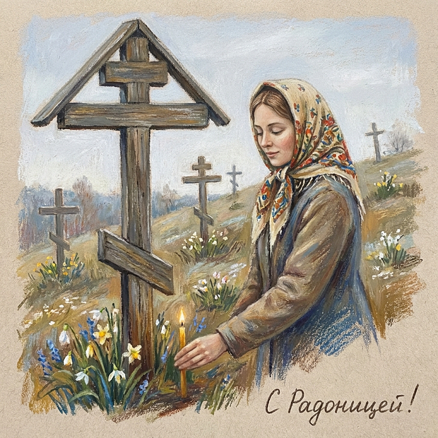 Скачать открытку на Радоницу
