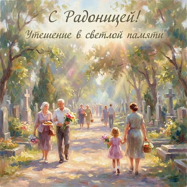 Открытка с Радоницей
