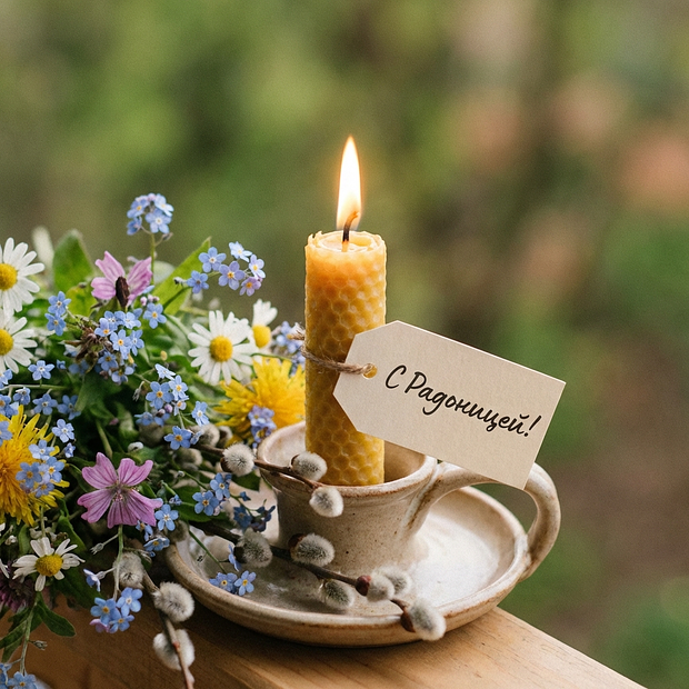 Бесплатная открытка с Радоницей
