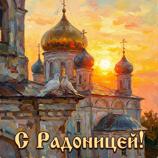 Картинка с теплыми словами на Радоницу
