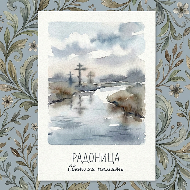 Бесплатная картинка на Радоницу
