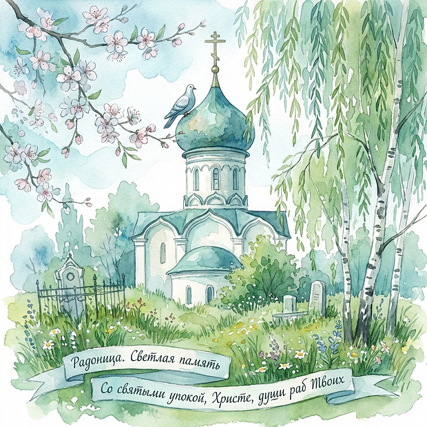 Открытка с Радоницей
