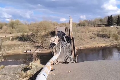 Мост обрушился в российском регионе