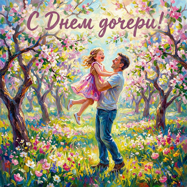 Открытка с Днем дочери взрослой дочери
