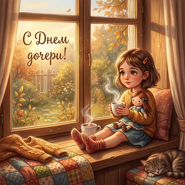 Открытка на День дочери

