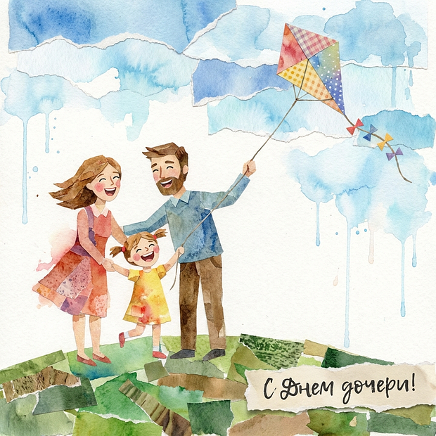 Открытка взрослой дочери на День дочери
