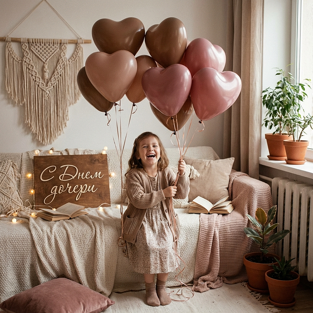 Открытка на Международный день дочери
