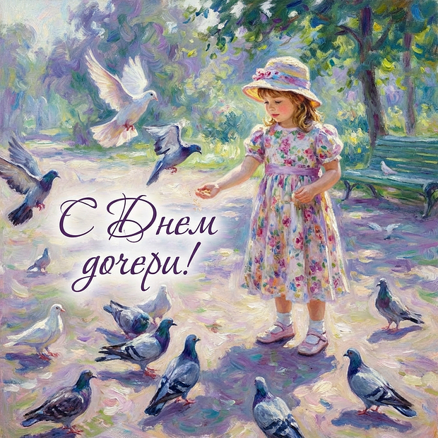 Открытка на День дочери

