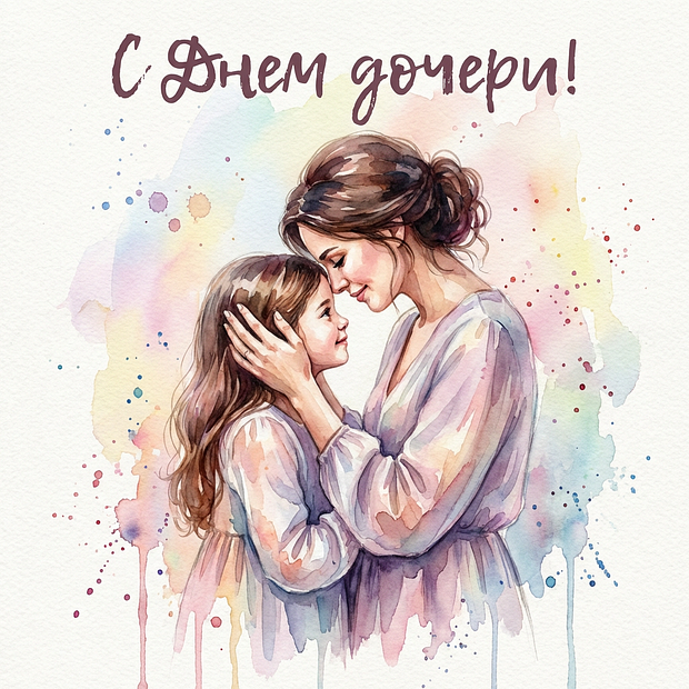 Открытка с Днем дочери взрослой дочери
