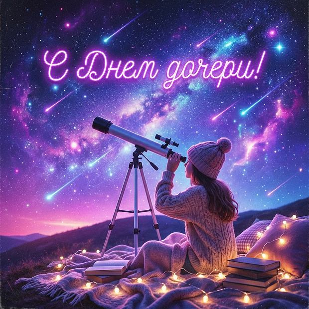 Открытка на Международный день дочери
