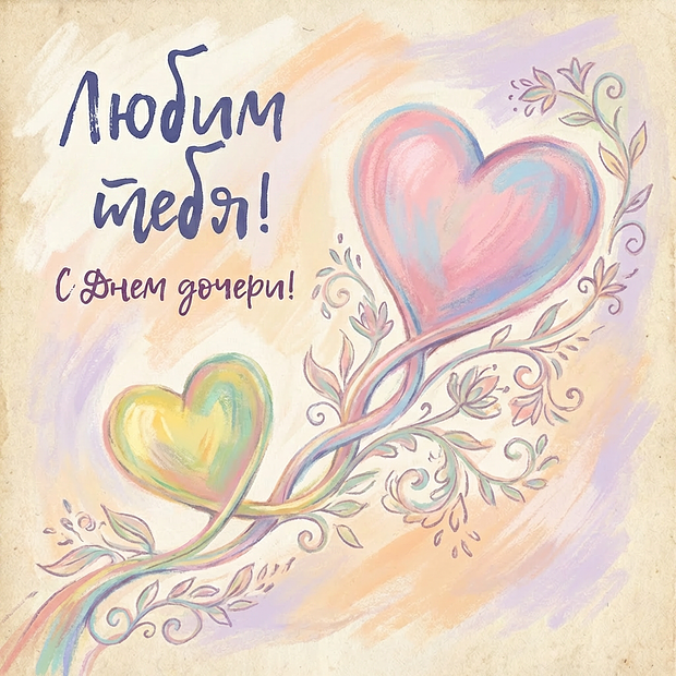 Открытка взрослой дочери на День дочери

