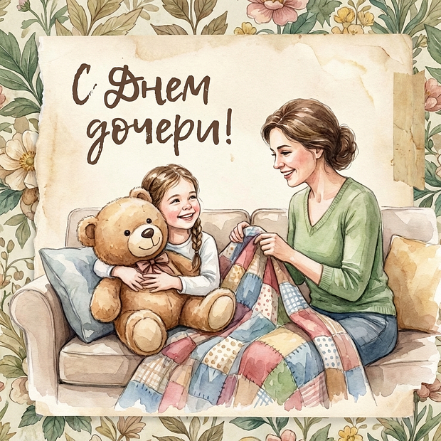 Открытка с Днем дочери взрослой дочери
