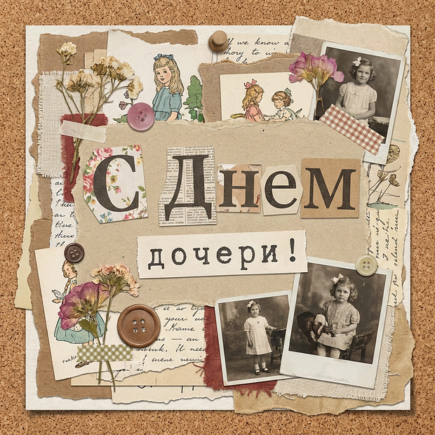 Открытка взрослой дочери на День дочери