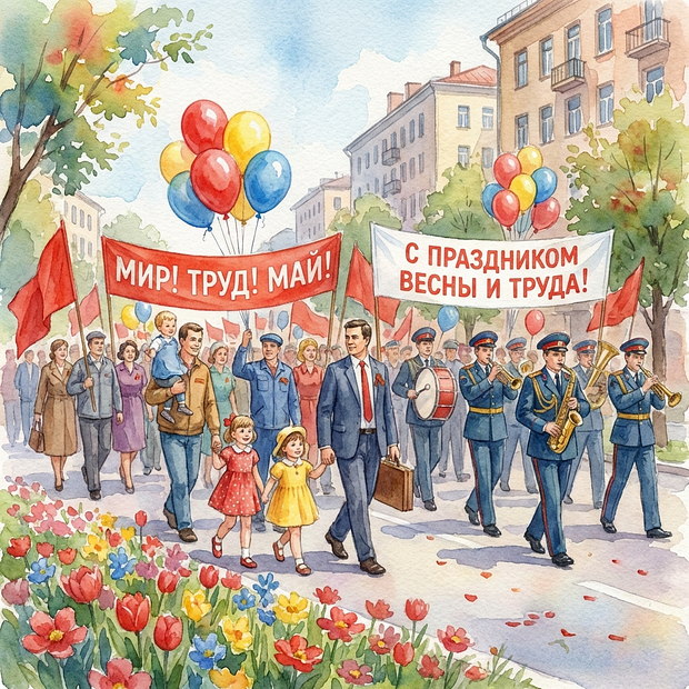 Картинка на Первомай
