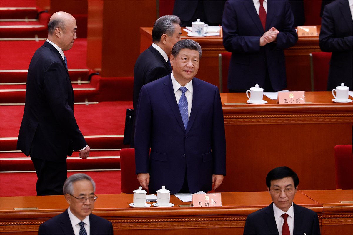 Председатель КНР Си Цзиньпин на открытии четвертой сессии 14-й Всекитайской народной политической консультативной конференции в Большом зале народных собраний 4 марта 2026 года в Пекине