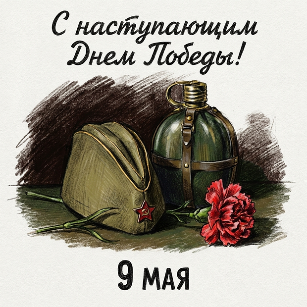Картинка с наступающим 9 Мая
