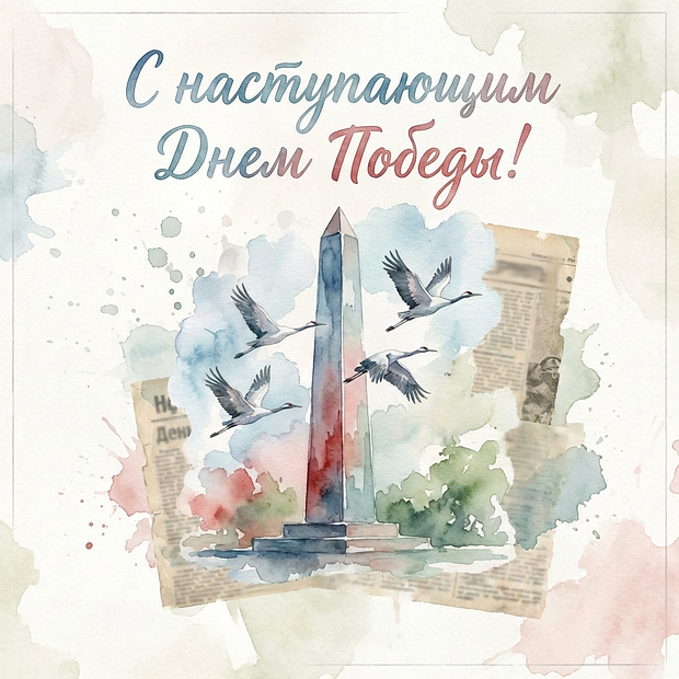 Открытка с наступающим Днем Победы
