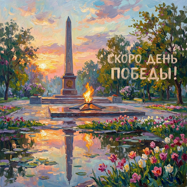 Открытка к наступающему 9 Мая
