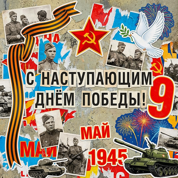 Картинка с наступающим Днем Победы
