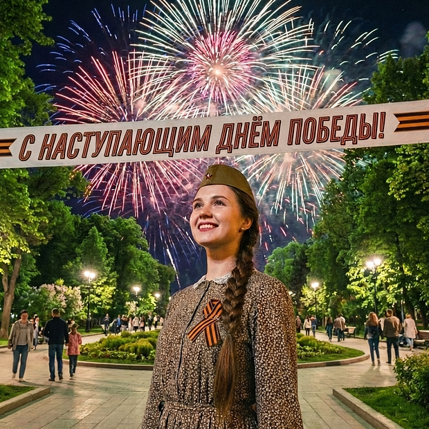 Красивая открытка с наступающим Днем Победы