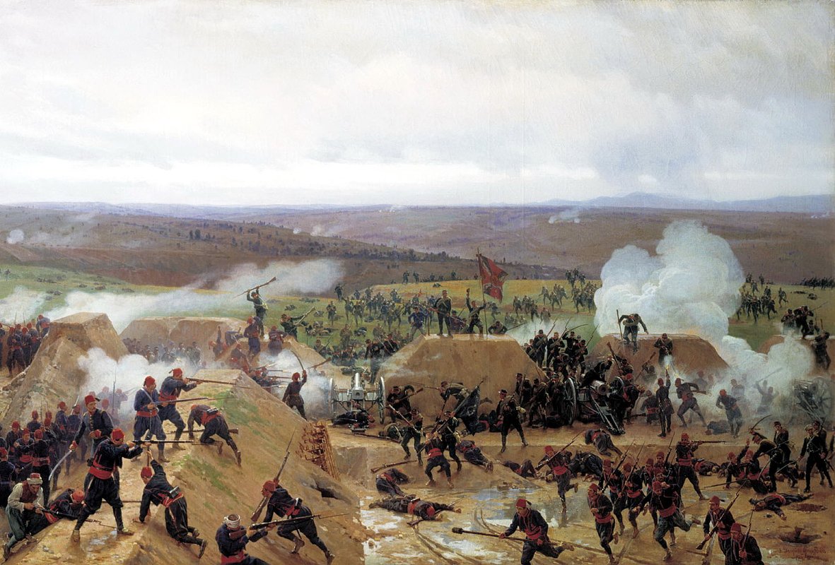 Николай Дмитриев-Оренбургский.«Захват Гривицкого редута под Плевной» (1877)