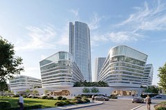 Вид будущего главного корпуса Центра биомедицинских и фармацевтических технологий