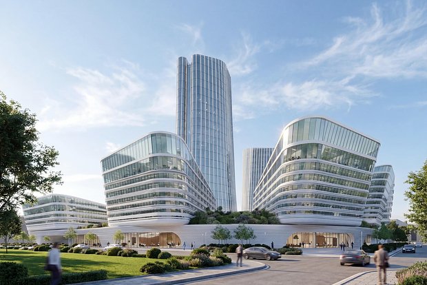 Вид будущего главного корпуса Центра биомедицинских и фармацевтических технологий