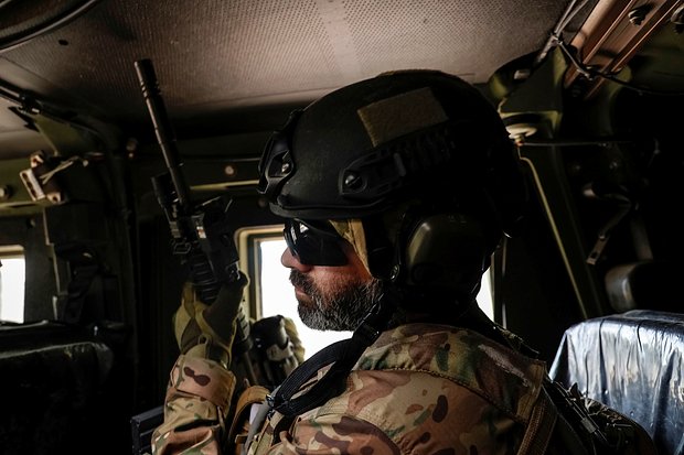 Боец Интернационального легиона в составе Вооруженных сил Украины.
