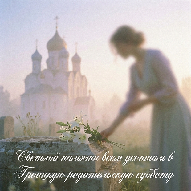Картинка с Троицкой родительской субботой
