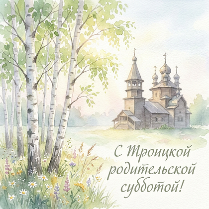 Открытка с душевными словами и крестом