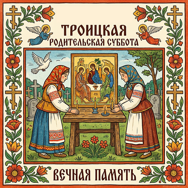 Бесплатная картинка на Троицкую родительскую субботу
