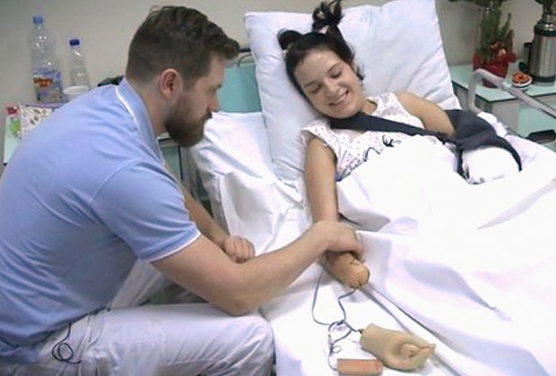 Маргарита Грачева в больнице после первой операции

