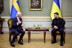 Карл XVI Густав и Владимир Зеленский