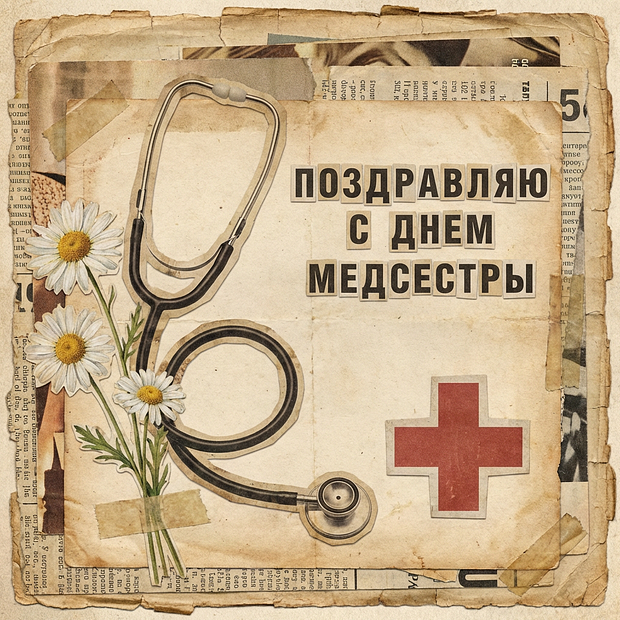 Открытка с Днем медсестры
