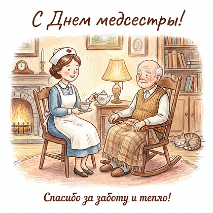 Открытка с Днем медсестры
