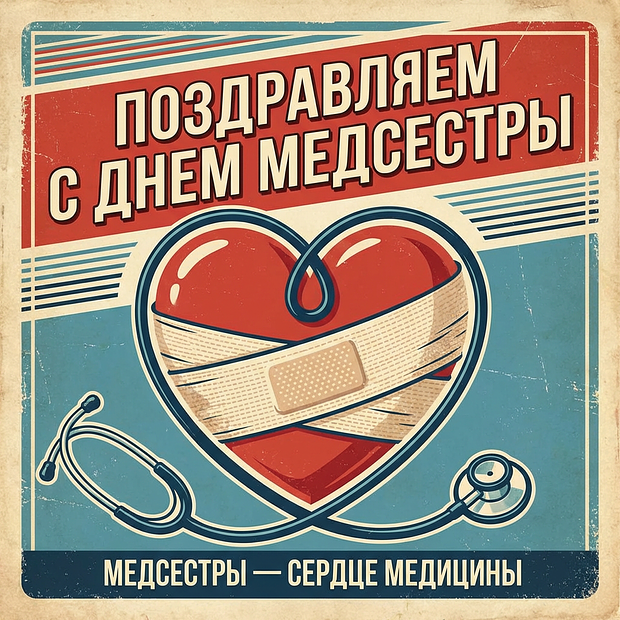 Картинка с душевными словами на День медсестры
