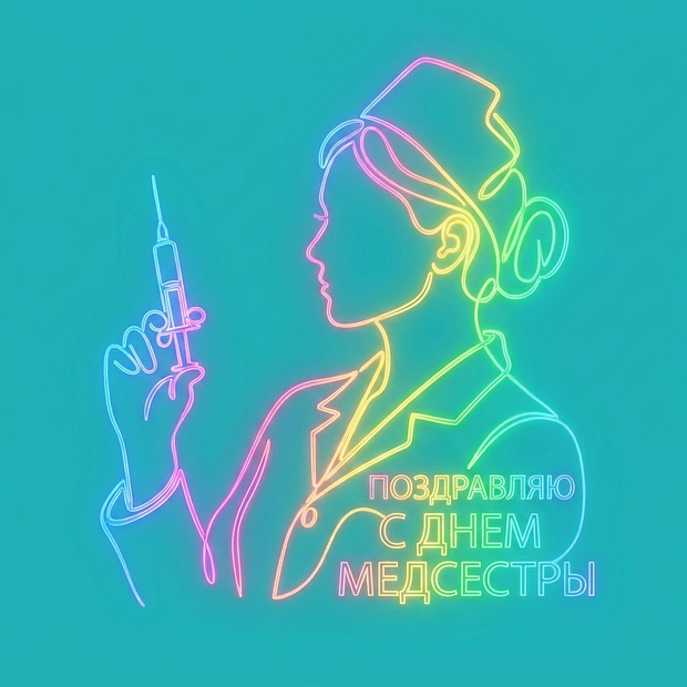 Красивая открытка с Днем медсестры